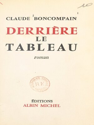 cover image of Derrière le tableau